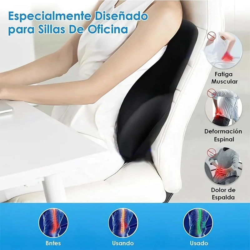 COJIN SOPORTE LUMBAR ALMOHADA RESPALDO SILLAS - 2