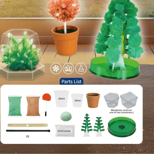 KIT JUEGO DE EXPERIMENTOS CON CRISTALES ARBOL - 2