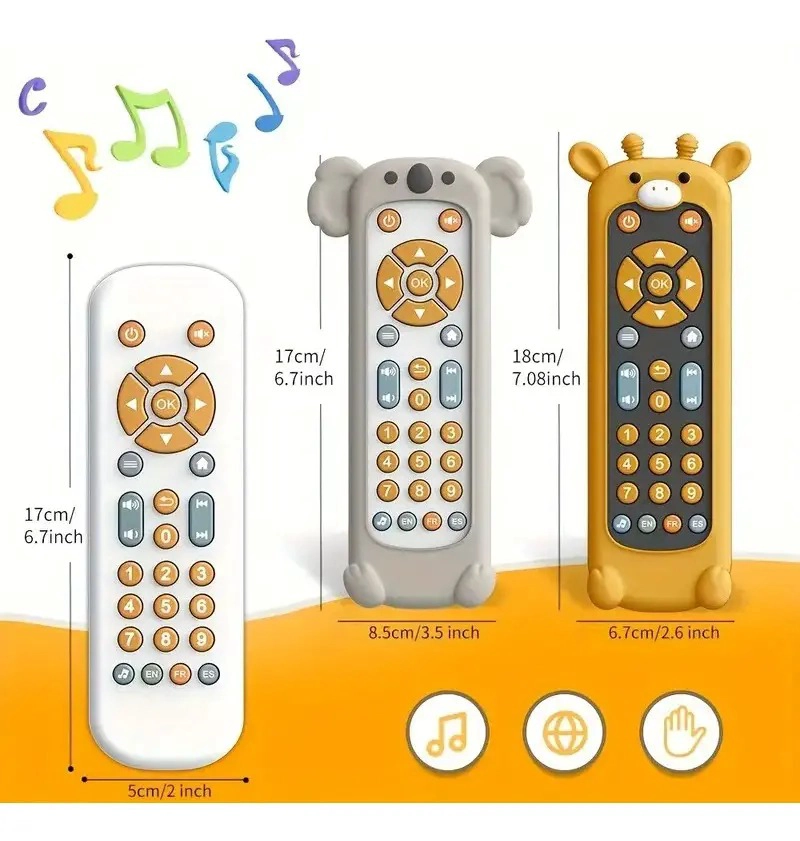 CONTROL REMOTO TELEVISOR DE JUGUETE MUSICAL DIDACTICO SONIDO - 2