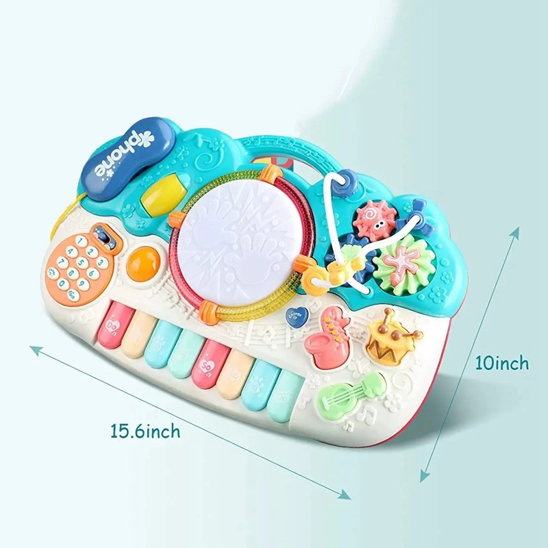 PIANO MUSICAL DIDACTICO BEBE  MULTIFUNCIONAL LUCES SONIDOS JUGUETE EDUCATIVO INFANTIL - 2