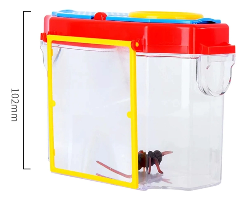 CAJA OBSERVADOR INSECTOS CON LUPA - CONTENEDOR - 2