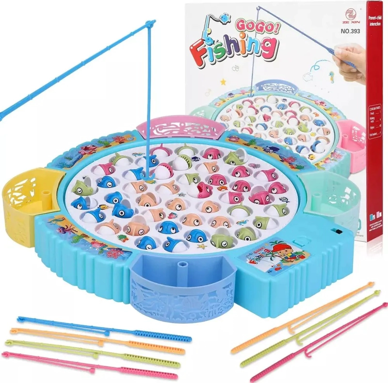 JUEGO CON DE MESA JUGUETES GIRATORIO DE PESCA GIGANTE - 1