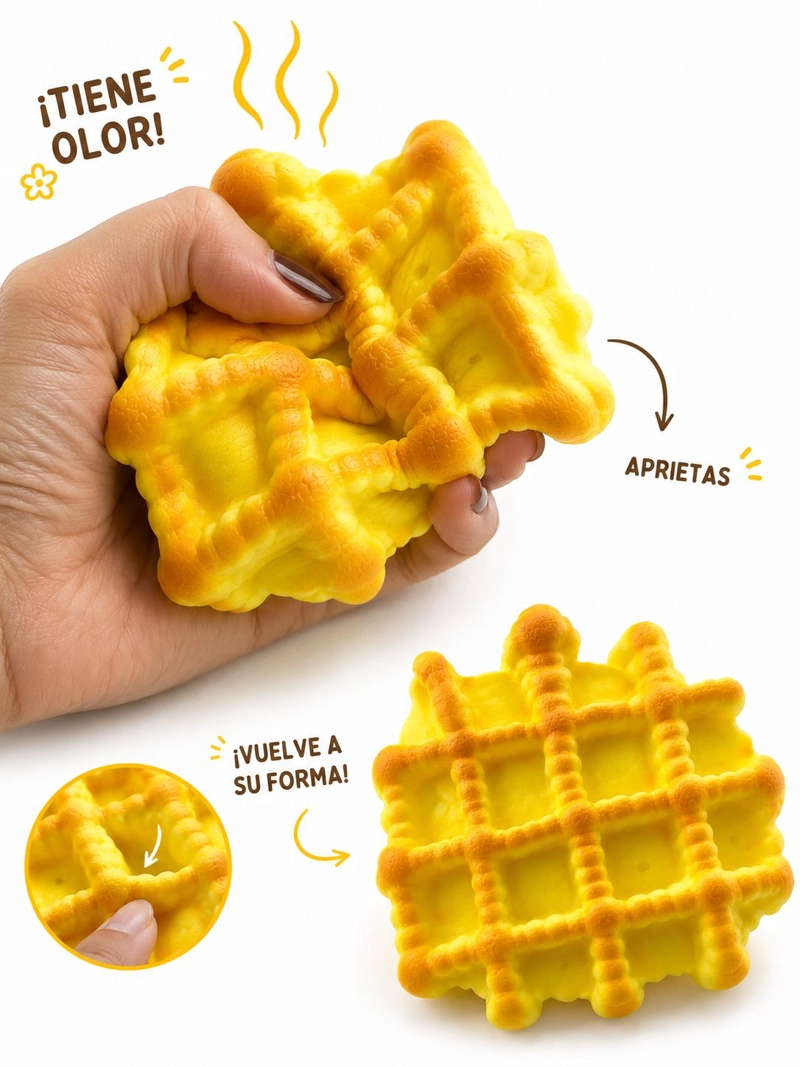 SQUISHY GIGANTE WAFFLE CON AROMA ANTIESTRE S SENSORIAL - 2