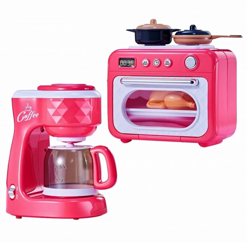 SET JUEGO DIDACTICO HORNO Y CAFETERA JUGUETE - 1