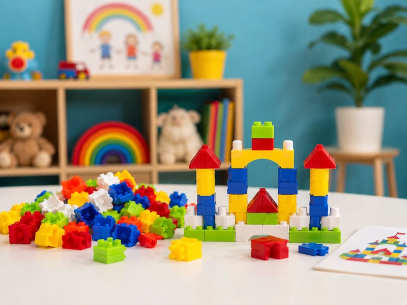 BLOQUES ARMABLES DIDACTICOS PARA NIÑOS JUEGO EDUCATIVO SENSORIAL COLORES - 2