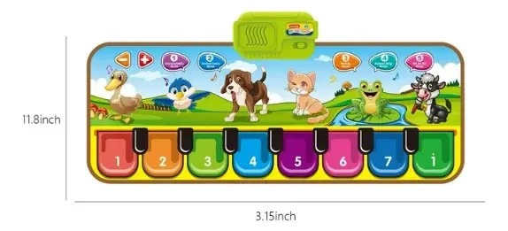 ALFOMBRA PIANO MUSICAL TAPETE PARA BEBE S Y NIÑOS DIDACTICO - 2