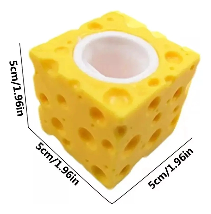 JUGUETE ANTIESTRE S SQUISHY , RATON Y QUESO DE DESCOMPRESION - 2
