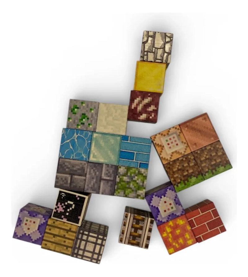 CUBOS MAGNE TICOS BLOQUES CONSTRUCCION JUGUETES 24PC - 1