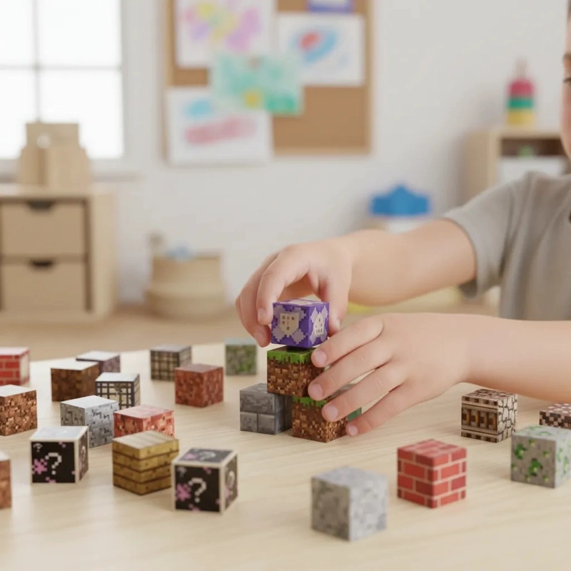 CUBOS MAGNE TICOS BLOQUES CONSTRUCCION JUGUETES 24PC - 2