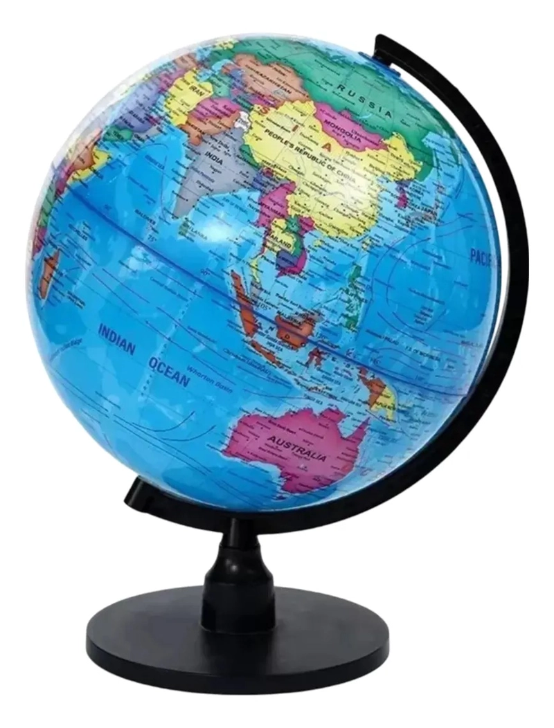 GLOBO TERRAQUEO GRANDE MAPA POLITICO 40 CMS ALTO - 1