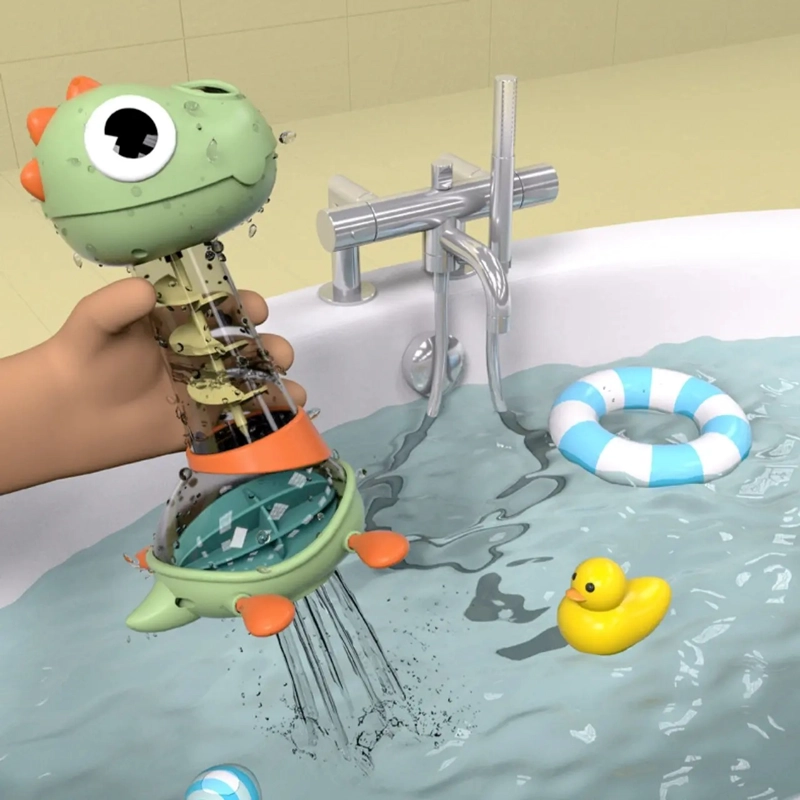 JUGUETE BAÑO BEBE  DINOSAURIO CON DUCHA AGUA - 2