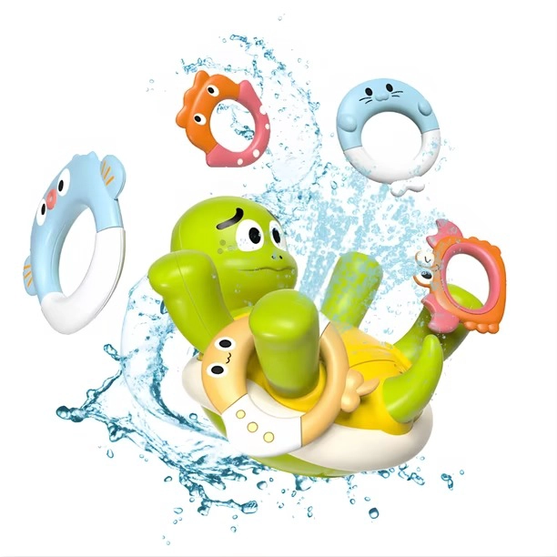 JUGUETE TORTUGA DIDACTICA LANZAMIENTO DE AROS BEBE  +18M - 1