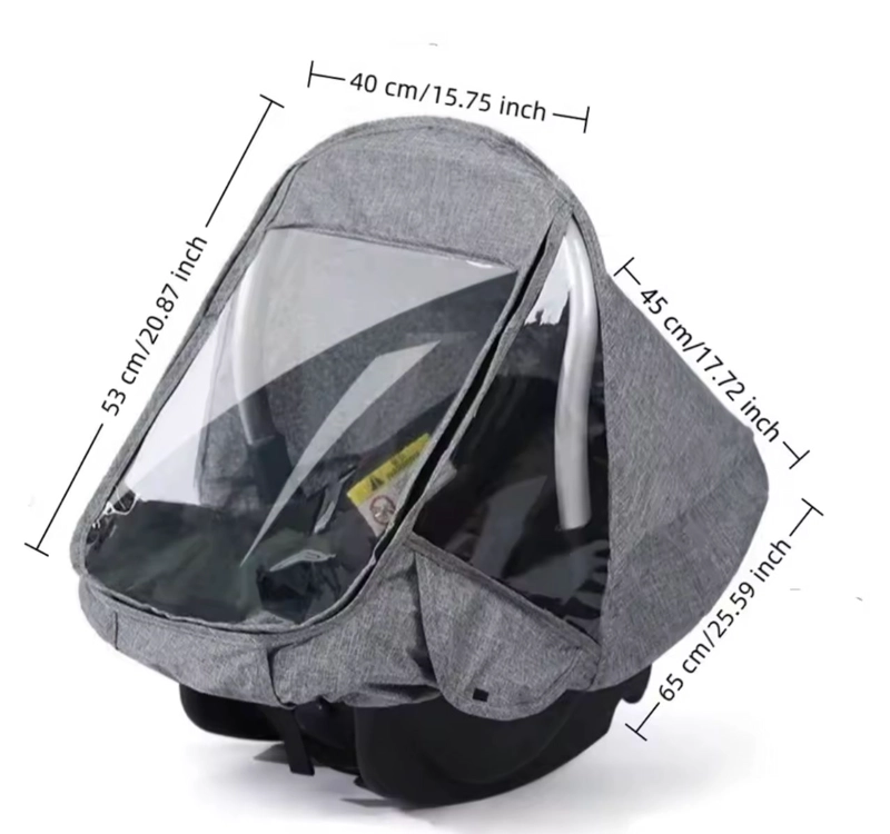 PROTECTOR DE LLUVIA UNIVERSAL PARA HUEVITO BEBE  IMPERMEABLE - 2