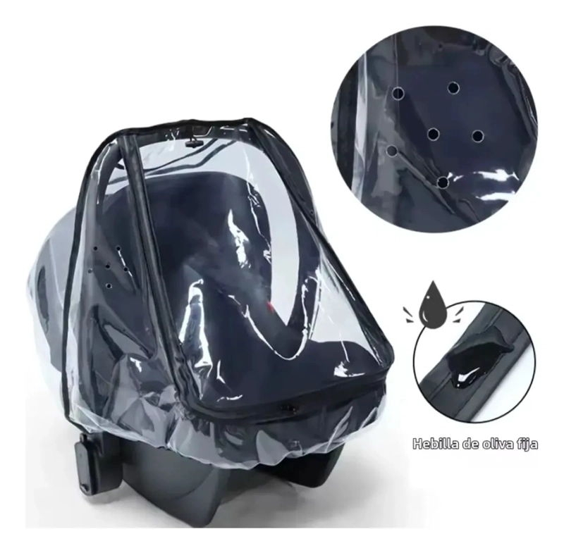 PROTECTOR DE LLUVIA UNIVERSAL PARA HUEVITO BEBE  IMPERMEABLE - 3
