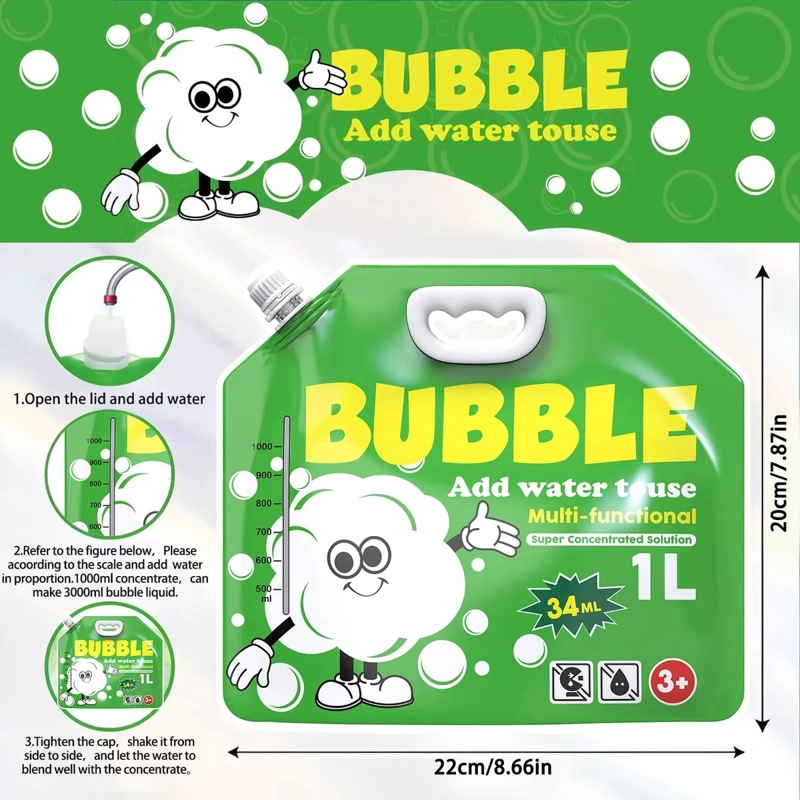 LIQUIDO DE BURBUJAS CONCENTRADO RINDE 1 LITRO BURBUJA - 2