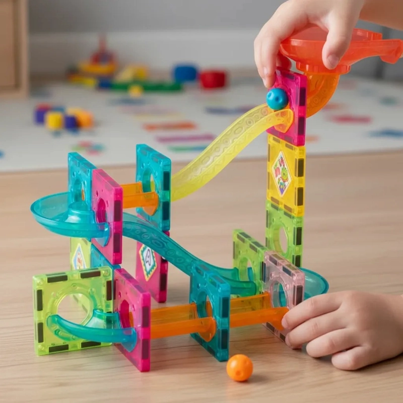 BLOQUES MAGNE TICOS. SET DE IMANES DE 47 PCS MULTICOLOR - 2