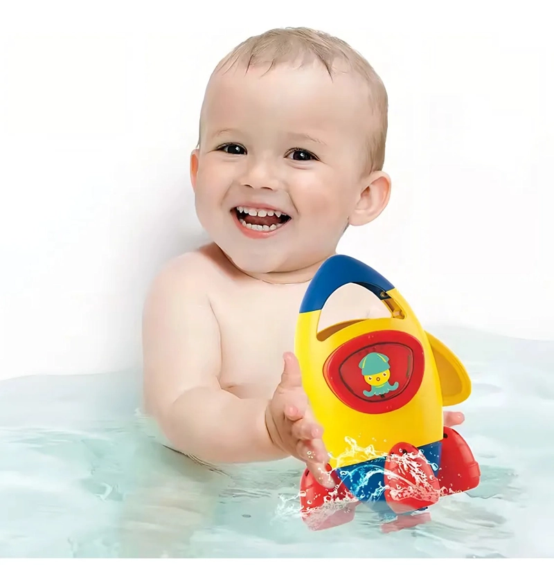 COHETE CASCADA JUGUETE ACUATICO AGUA BAÑO DE BEBE - 2