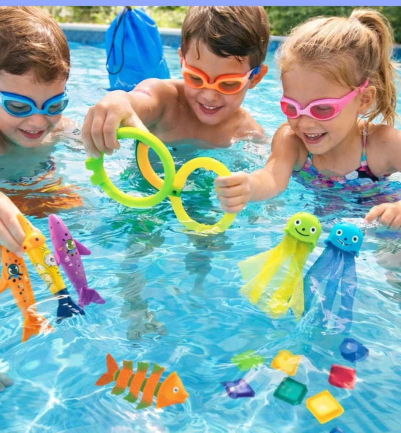 JUEGO DE BUCEO INFANTIL PARA PISCINA 30 PIEZAS - 2