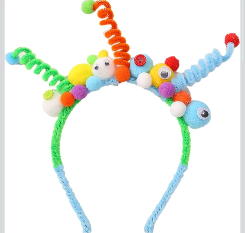 KIT PARA PEINADOS LOCOS NIÑOS MANUALIDADES ESCOLAR - 1