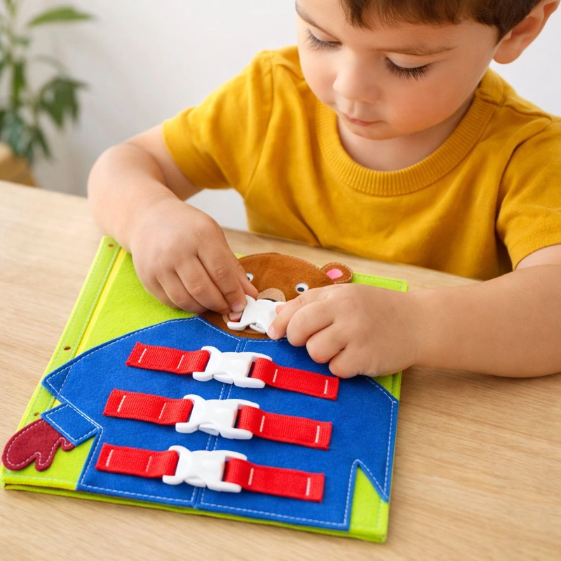 JUGUETE DIDACTICO OSO MOTRICIDAD FINA SENSORIAL NIÑOS - 1