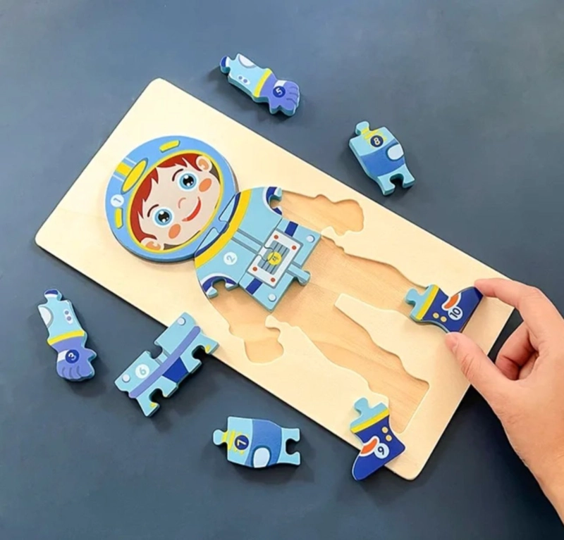 ROMPECABEZAS 3D DE MADERA PARA NIÑOS ROL DE PROFESIONES - 2