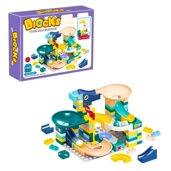 MINI BLOQUES Y TOBOGANES JUGUETE EDUCATIVO PARA NIÑOS - 1