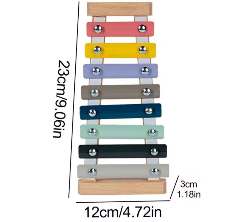 SET DE 9 INSTRUMENTOS MUSICALES MADERA MONTESSORI PARA NIÑOS - 2
