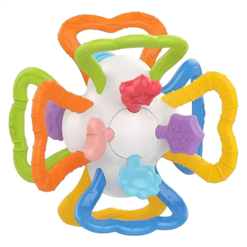 SONAJERO MORDEDOR GIRATORIO BEBE  ESTIMULACION SENSORIAL - 1