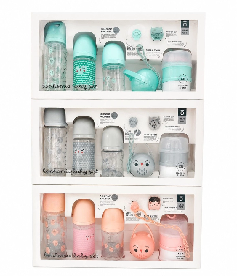 SET MAMADERA BEBE  7 PIEZAS ALIMENTACION - 1