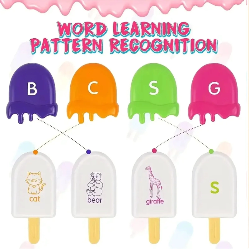 SET HELADOS EDUCATIVO UNIR LETRAS 52 PIEZAS - 2
