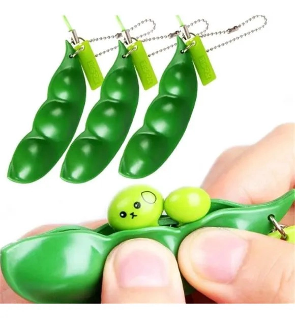 LLAVERO ARVEJAS GUISANTE ANTI ESTRE S JUGUETES SENSORIAL. - 2