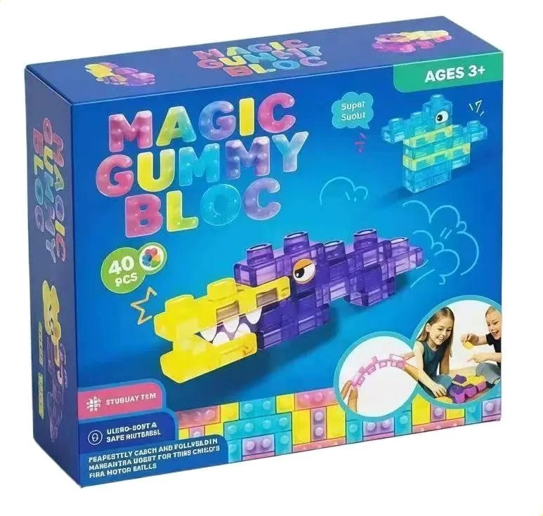 BLOQUES DE GELATINA CONSTRUCCION PARA NIÑO SILICIONA - 1