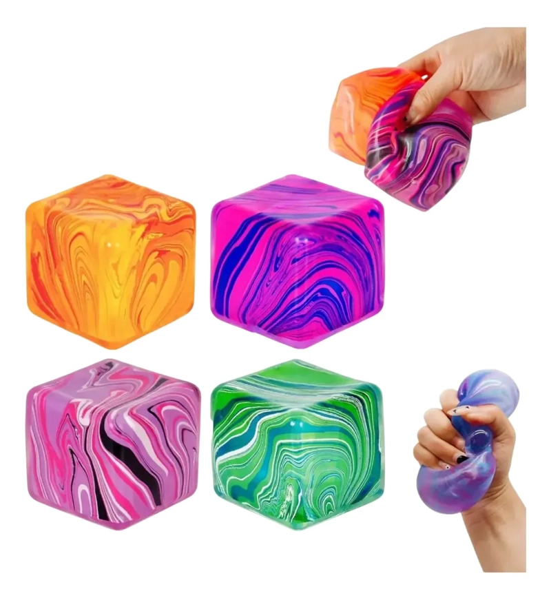 SQUISHY CUBO DE HIELO SILICONA ANTIESTRE S SENSORIAL - 2