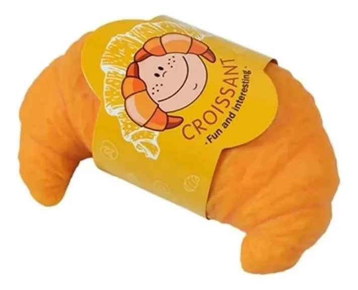 JUGUETE ANTIESTRE S SQUISHY. CROISSANT REALISTA Y SUAVE - 1