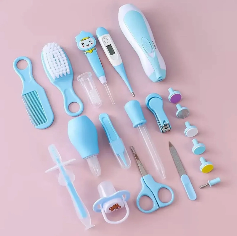 KIT HIGIENE BEBE  RECIE N NACIDO CON TERMOMETRO Y ACCESORIOS DE CUIDADO - 2