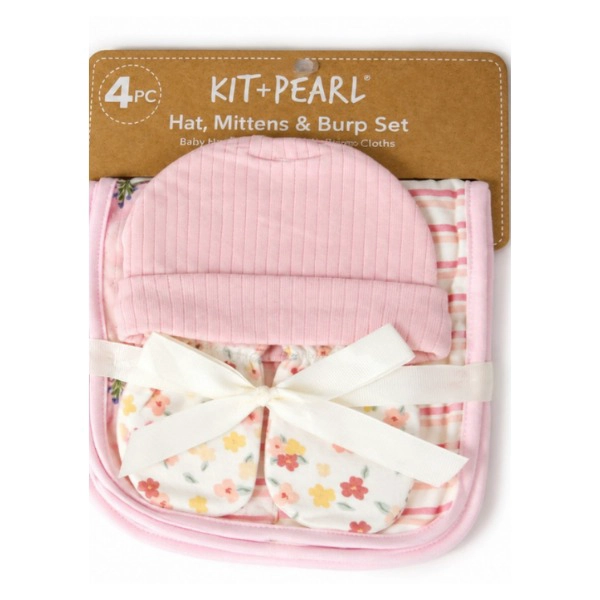SET DE BEBE GORRITO MITONES Y PAÑO TUTO RECIE N NACIDO - 2