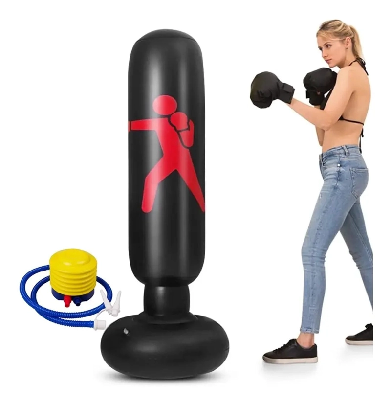 SACO DE BOXEO INFLABLE + INFLADOR - 1