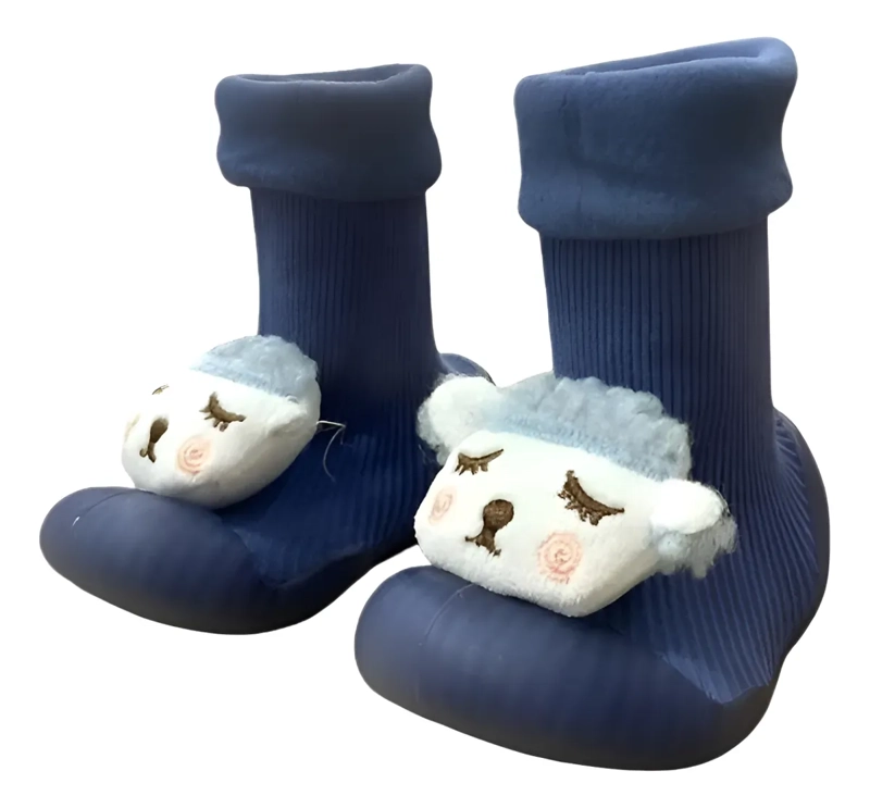 ZAPATOS CALCETIN BEBE  NIÑOS NIÑAS SUELA ANTIDESLIZANTE SUAVE - 1