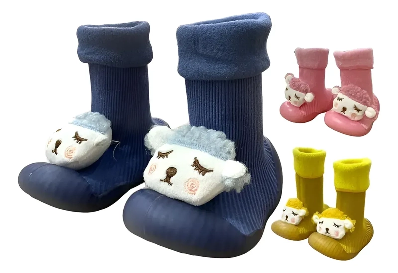 ZAPATOS CALCETIN BEBE  NIÑOS NIÑAS SUELA ANTIDESLIZANTE SUAVE - 2