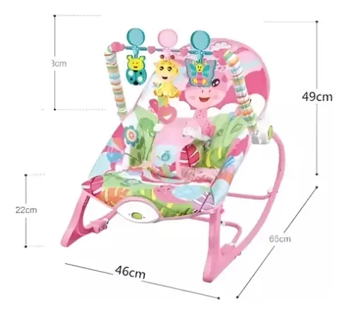 SILLA MECEDORA MUSICAL CON VIBRACION PARA BEBE - 3