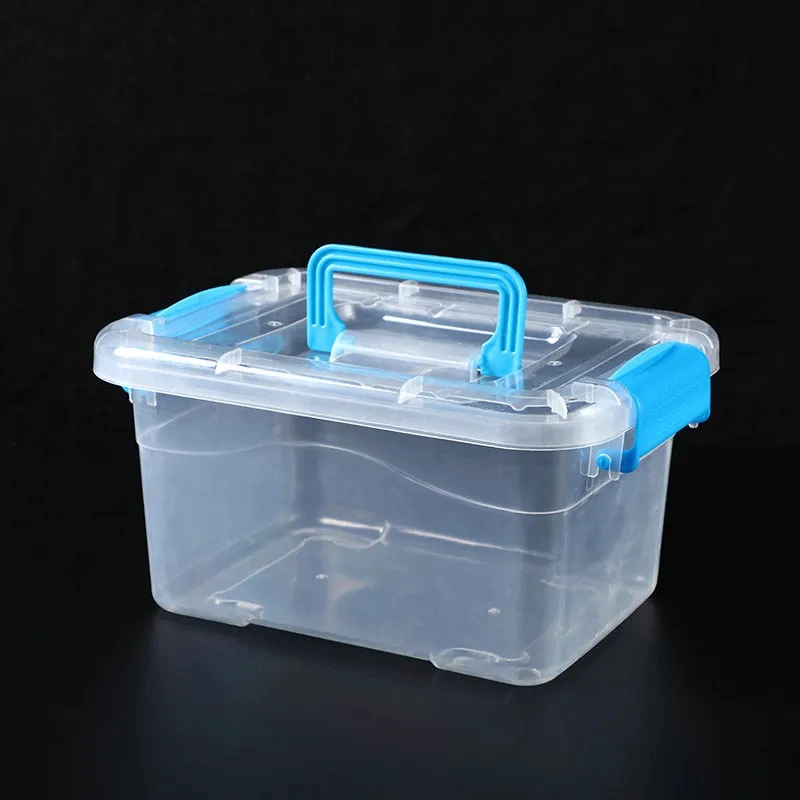 CAJA ORGANIZADORA TRANSPARENTE CON TAPA MULTIUSO LISO - 1