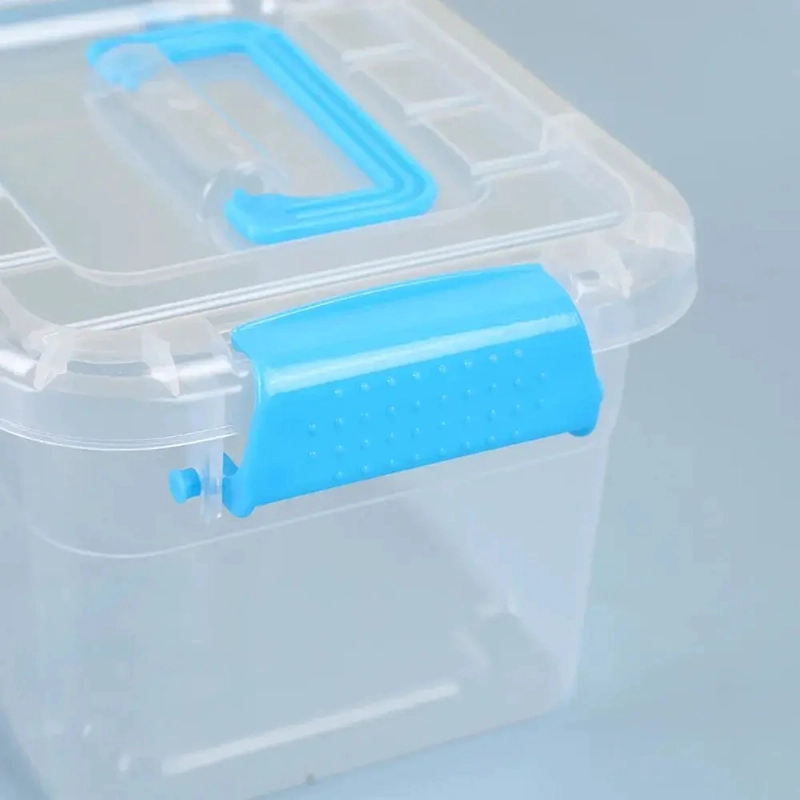 CAJA ORGANIZADORA TRANSPARENTE CON TAPA MULTIUSO LISO - 2