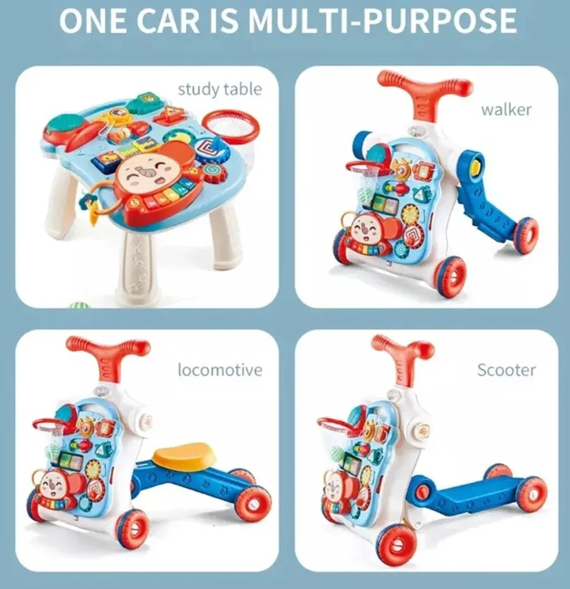 CAMINADOR ANDADOR SCOOTER BEBE  MUSICAL MULTIFUNCIONAL 5 EN 1 - 2