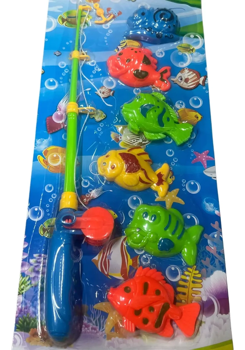 PACK PESCA MILAGROSA JUEGO CON PECES + CAÑA PESCAR - 1