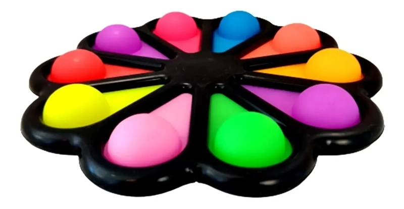 SPINNER JUGUETE SENSORIAL GIRATORIO FLOR ANTIESTRES MULTICOLOR - 3