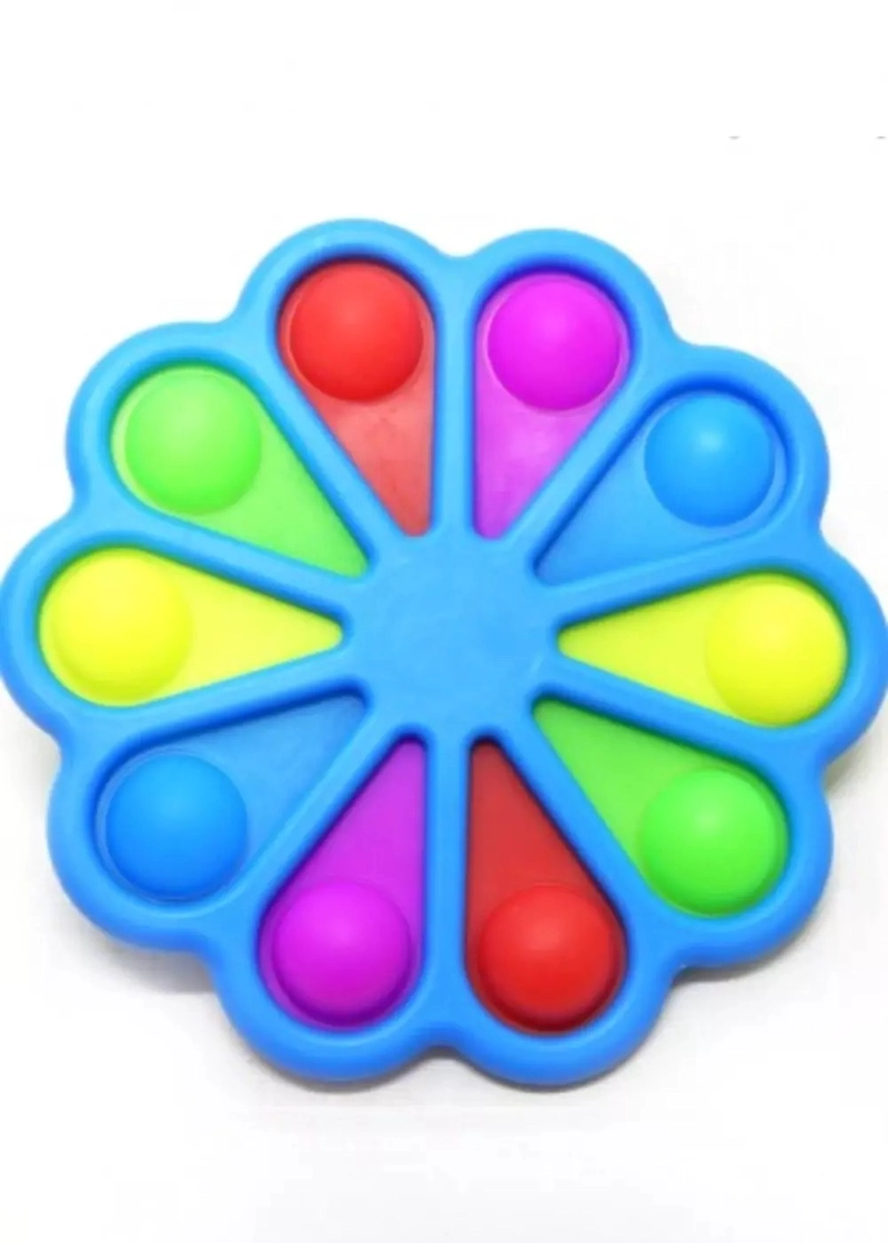 SPINNER JUGUETE SENSORIAL GIRATORIO FLOR ANTIESTRES MULTICOLOR - 4