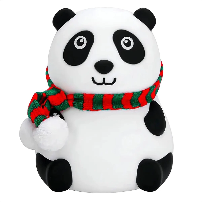 LAMPARA NOCTURNA PANDA SENSOR BEBES NIÑOS ESPANTA CUCO - 1