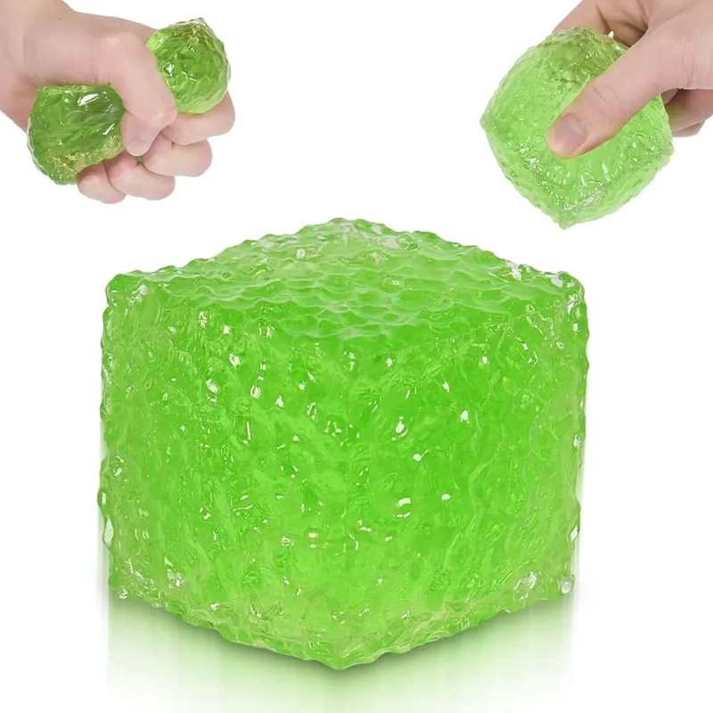 SQUISHY DE SILICONA FORMA DE CUBO DE GELATINA HIELO - 4