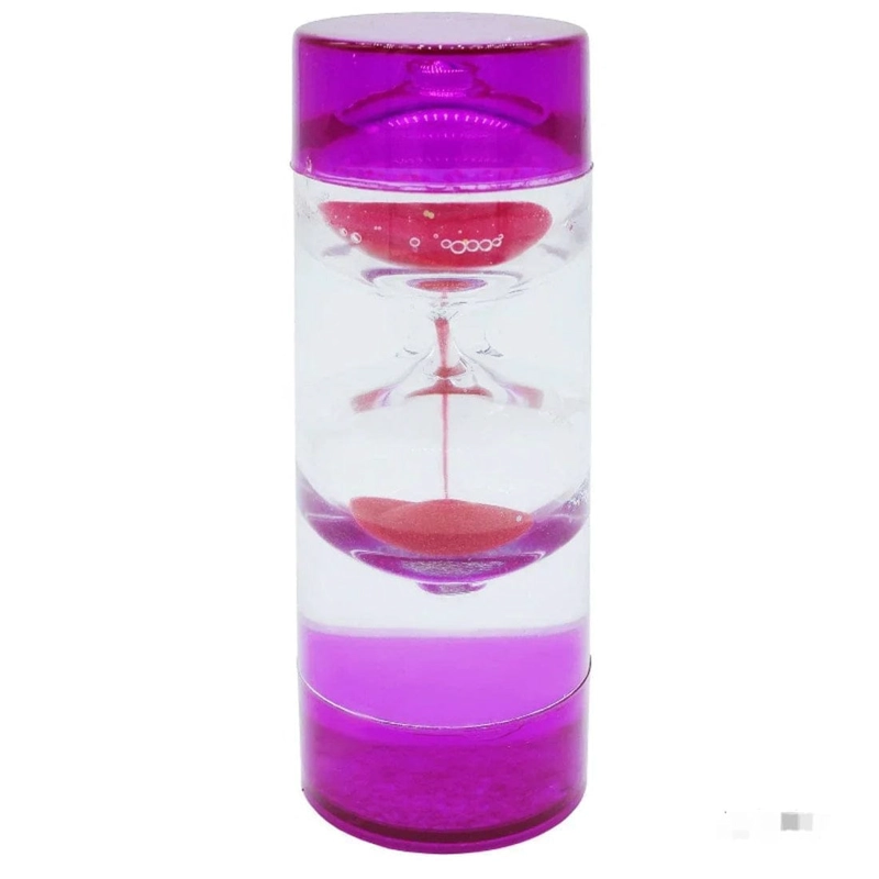 RELOJ DE ARENA Y AGUA MOVIMIENTO LIQUIDO 3D GIRATORIO BRILLANTE - 4