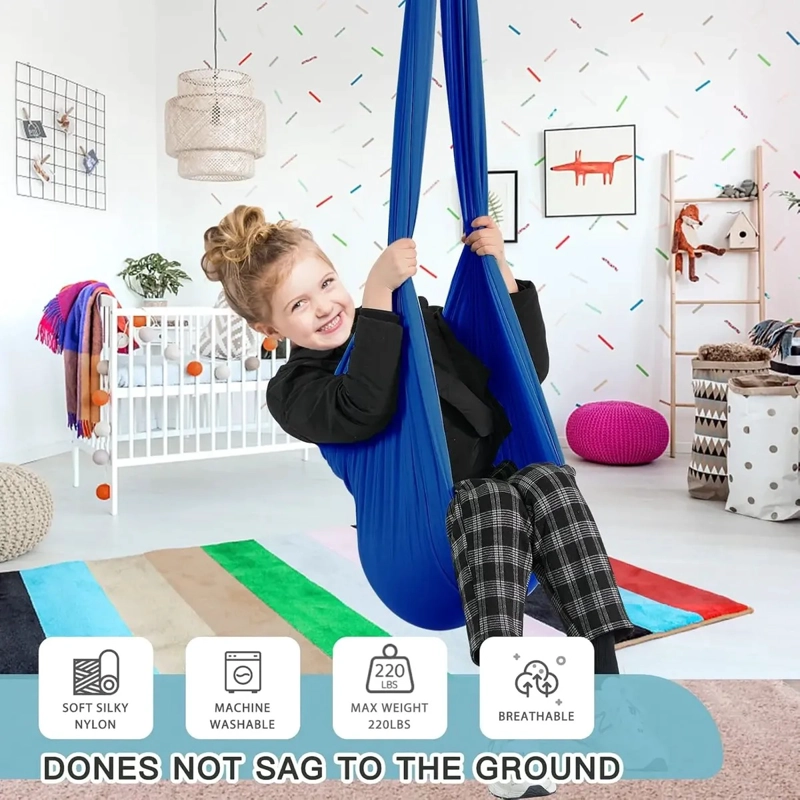 HAMACA SENSORIAL INFANTIL PARA ADULTOS CON CADENA FIJA - 2
